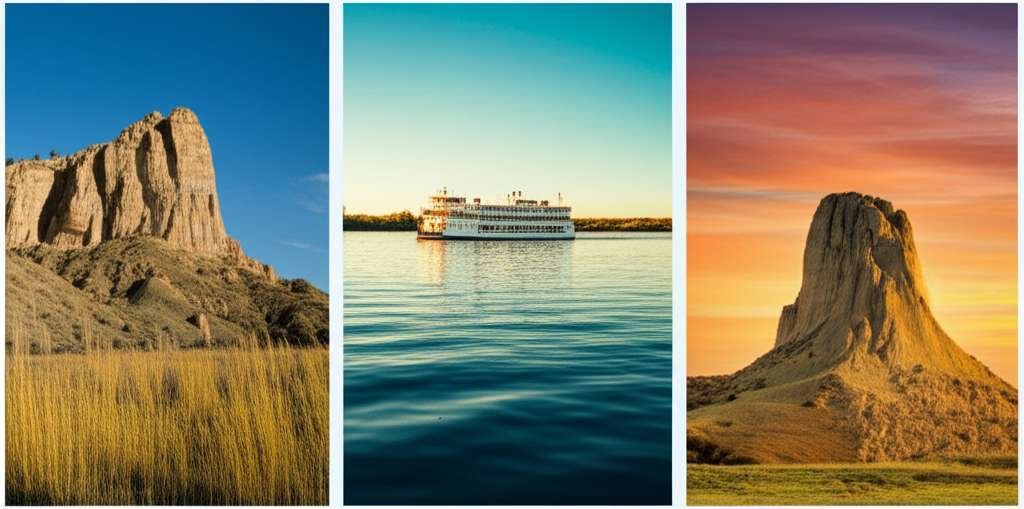 Generate a high-quality, relevant image prompt for an article about: Three Places To Visit In Nebras