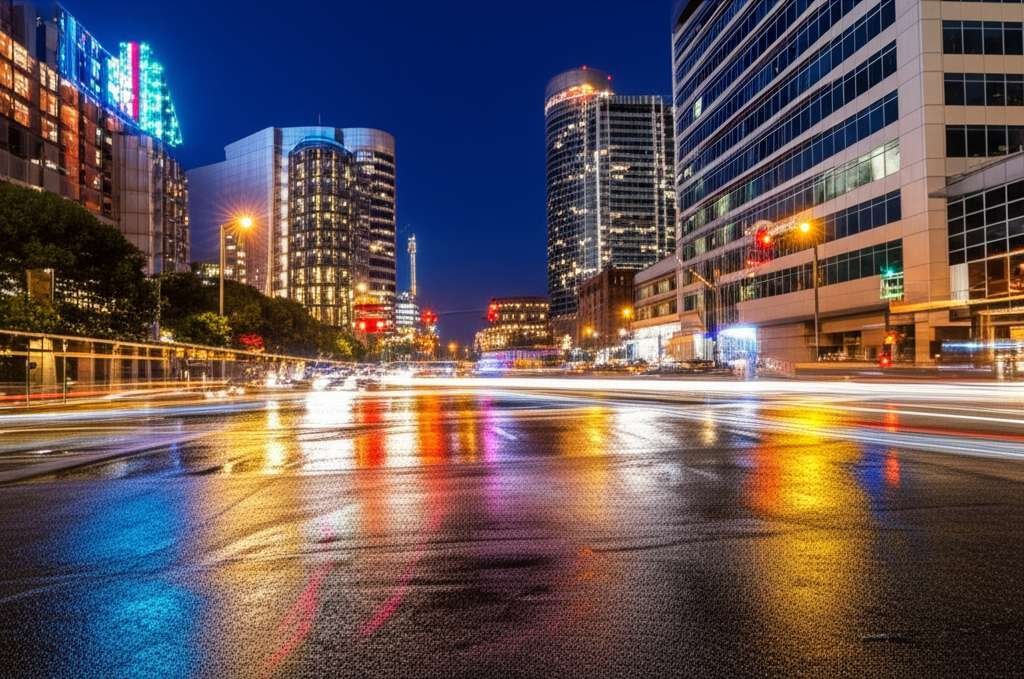 Generate a high-quality, relevant image prompt for an article about: Dallas Places To Visit At Night