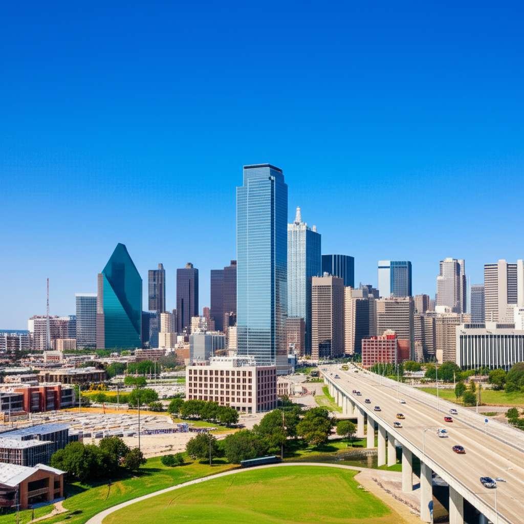 Generate a high-quality, relevant image prompt for an article about: Best Time To Visit Dallas Texas