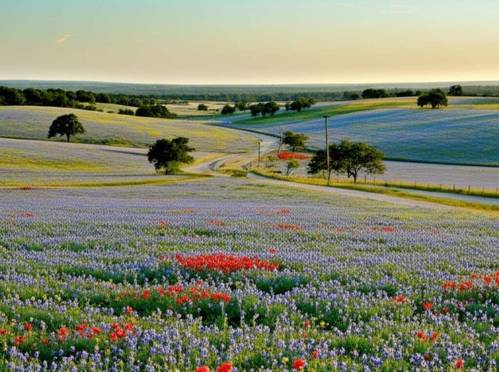 Generate a high-quality, relevant image prompt for an article about: <b>The best time to see Texas b