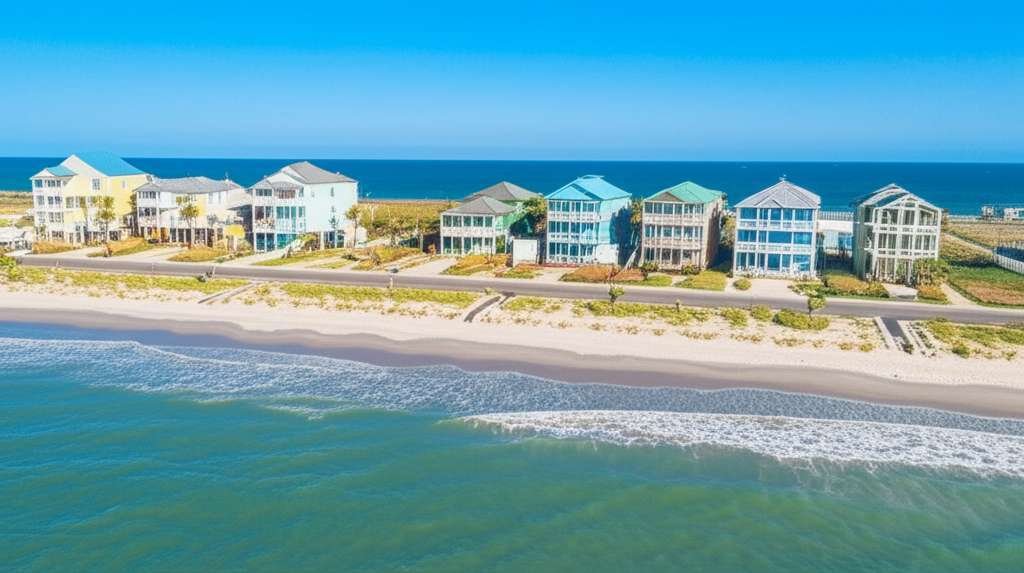 Generate a high-quality, relevant image prompt for an article about: Best Beach Towns In Texas: Amaz