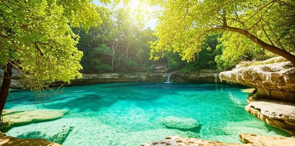 Generate a high-quality, relevant image prompt for an article about: Places to Visit in Texas in Sum