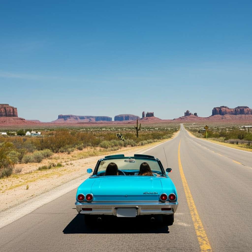 Generate a high-quality, relevant image prompt for an article about: Fun Road Trips From Texas: Amaz