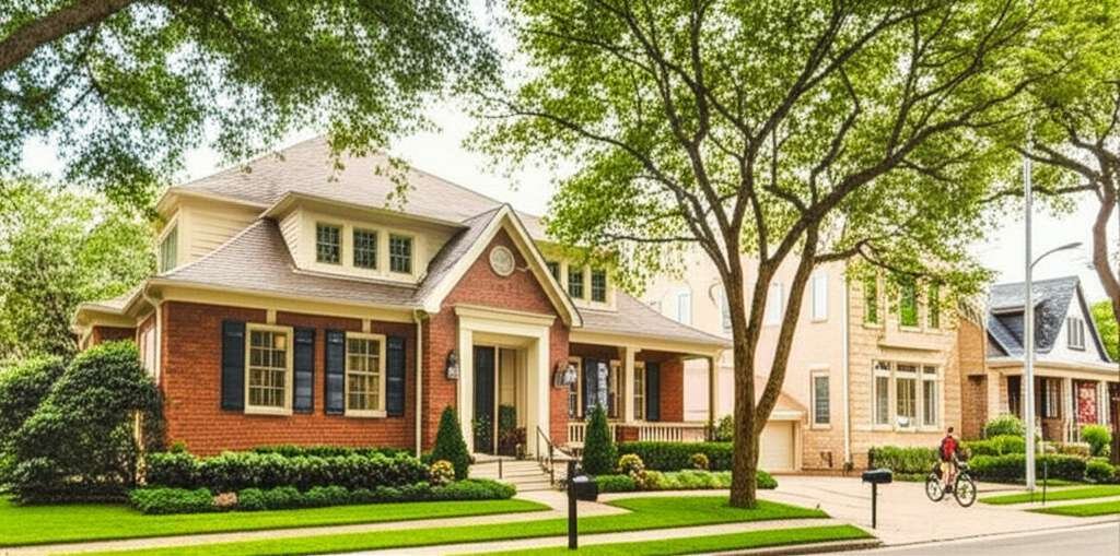 Generate a high-quality, relevant image prompt for an article about: Best Dallas Neighborhoods: Amaz