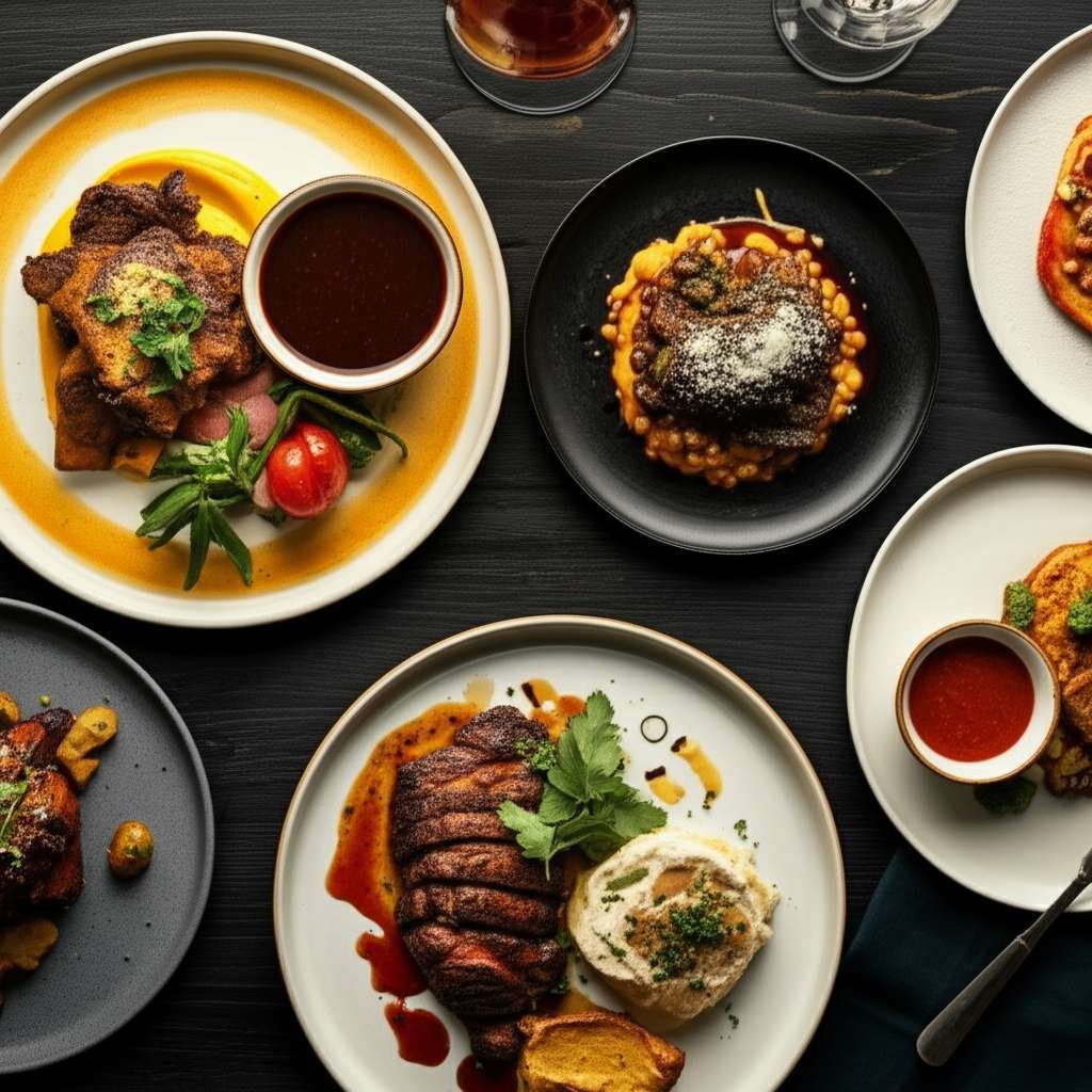 Generate a high-quality, relevant image prompt for an article about: Best Restaurants in Dallas: Ama