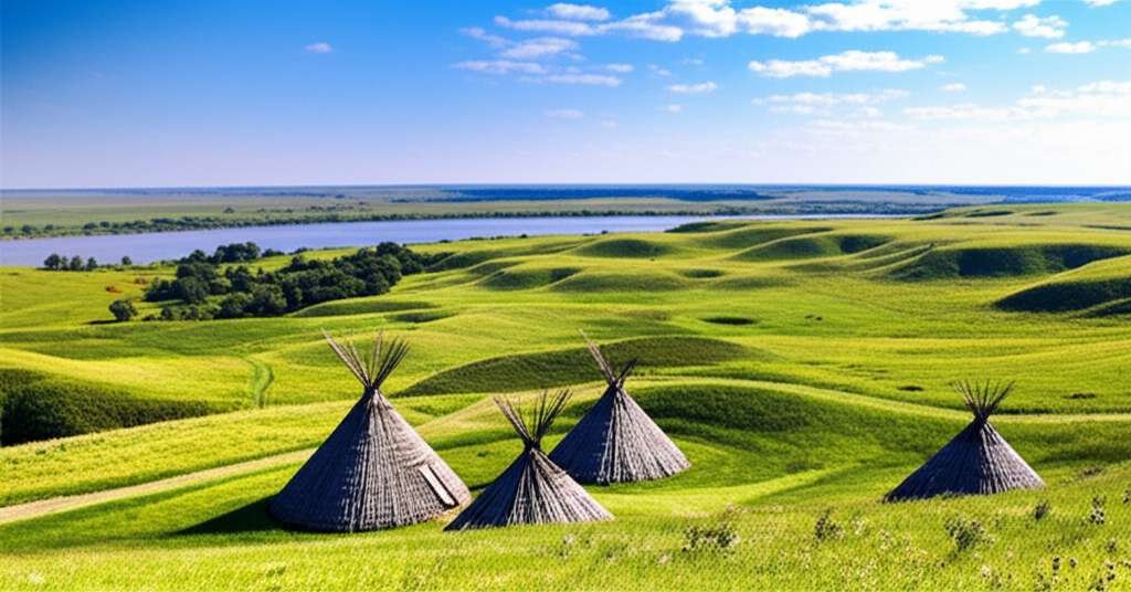 Generate a high-quality, relevant image prompt for an article about: 10 Historic Sites in North Dako