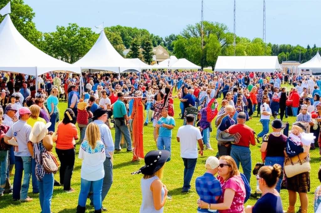 Generate a high-quality, relevant image prompt for an article about: 7 Festivals in North Dakota: Am