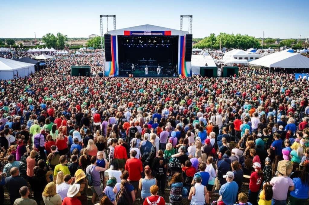 Generate a high-quality, relevant image prompt for an article about: 7 Festivals in North Dakota: Am