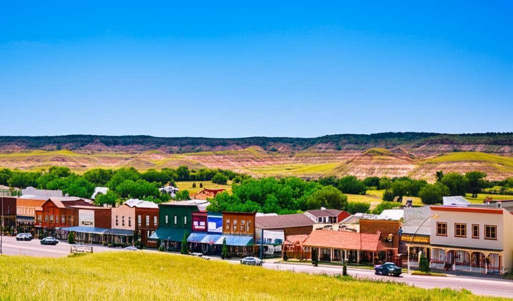 Generate a high-quality, relevant image prompt for an article about: 10 Small Towns In North Dakota: