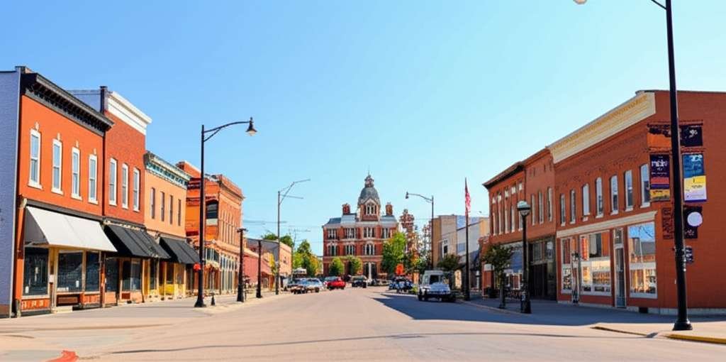 Generate a high-quality, relevant image prompt for an article about: 9 Historic Towns In North Dakot