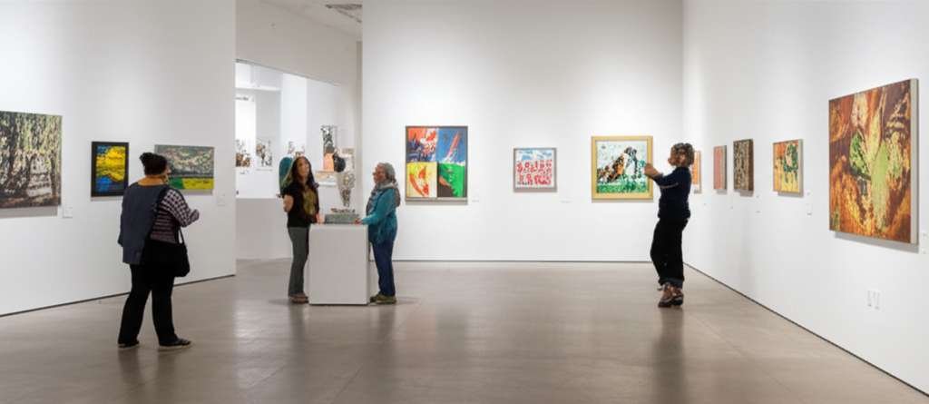 Generate a high-quality, relevant image prompt for an article about: 12 Art Galleries in North Dakot