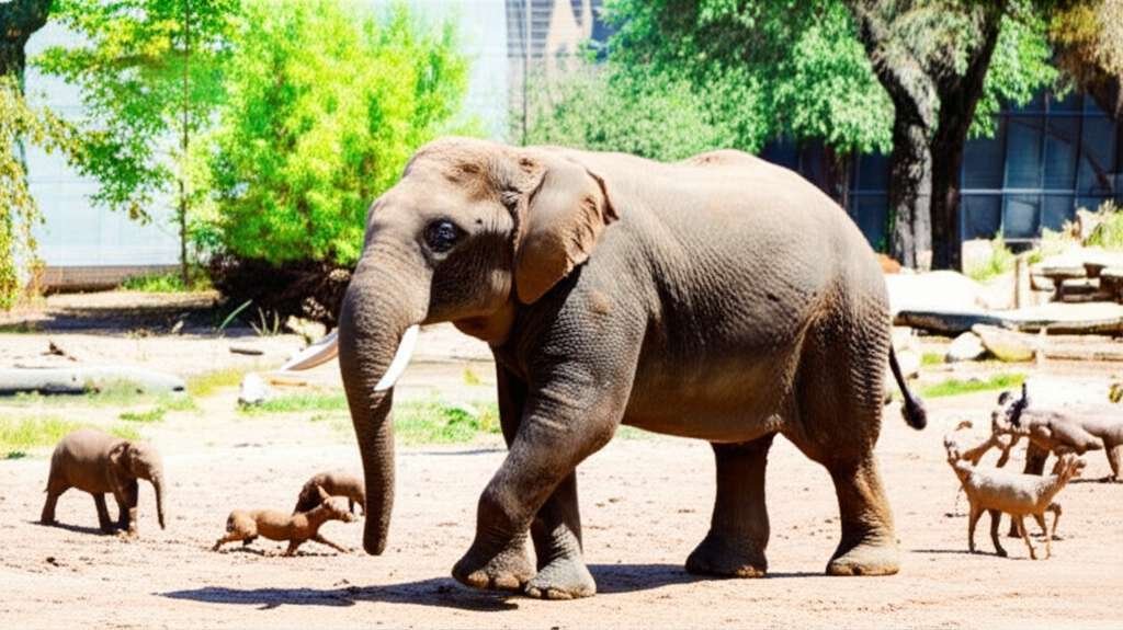 Generate a high-quality, relevant image prompt for an article about: 10 Zoos in North Dakota: Amazin