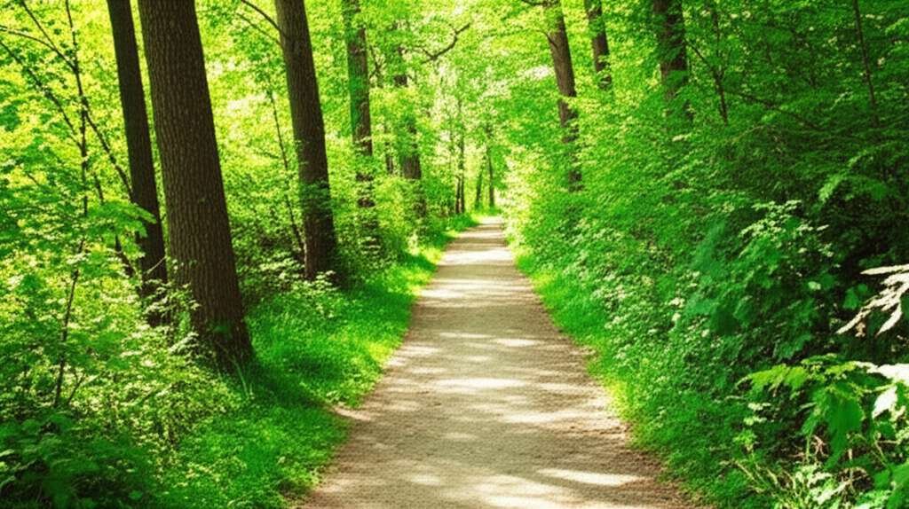 Generate a high-quality, relevant image prompt for an article about: 12 Hiking Trails in Laval: Stun