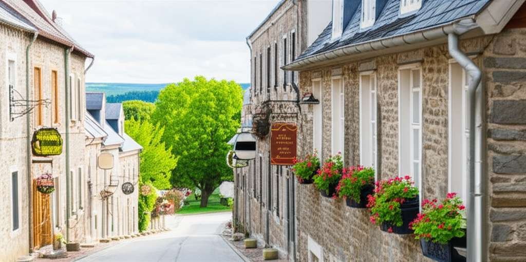 Generate a high-quality, relevant image prompt for an article about: 10 Small Towns Near Laval: Amaz