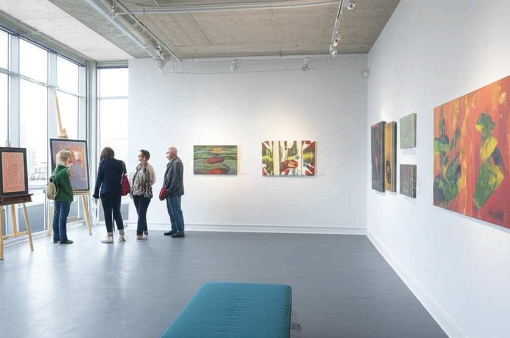 Generate a high-quality, relevant image prompt for an article about: 12 Art Galleries In Laval: Amaz