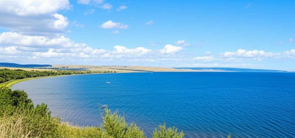 Generate a high-quality, relevant image prompt for an article about: 8 Lakes Near Lethbridge: Amazin