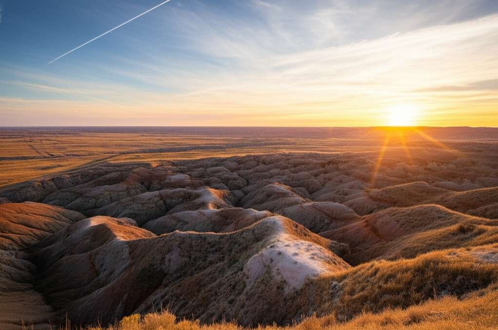 Generate a high-quality, relevant image prompt for an article about: 10 Photography Spots In North D