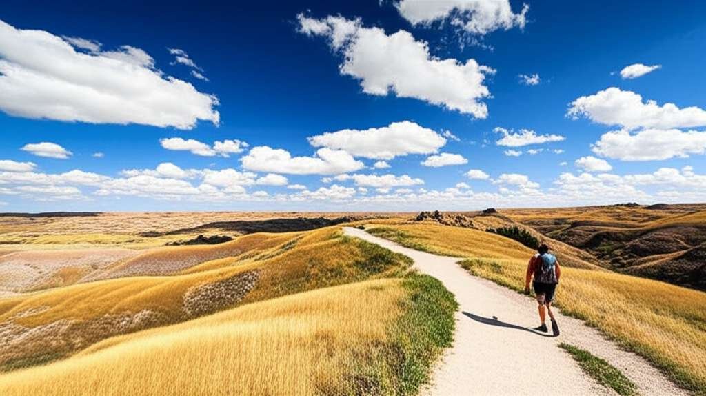 Generate a high-quality, relevant image prompt for an article about: 7 Breathtaking Outdoor Adventur