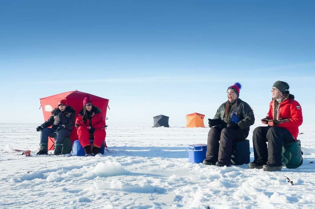 Generate a high-quality, relevant image prompt for an article about: 12 Winter Activities In North D