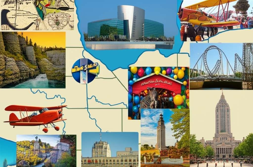 Generate a high-quality, relevant image prompt for an article about: 15 Tourist Attractions In Ohio: