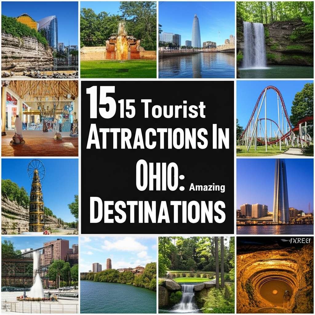 Generate a high-quality, relevant image prompt for an article about: 15 Tourist Attractions In Ohio: