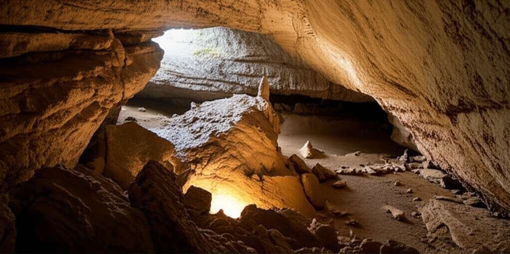 Generate a high-quality, relevant image prompt for an article about: 5 Caves In Ohio: Astonishing Un