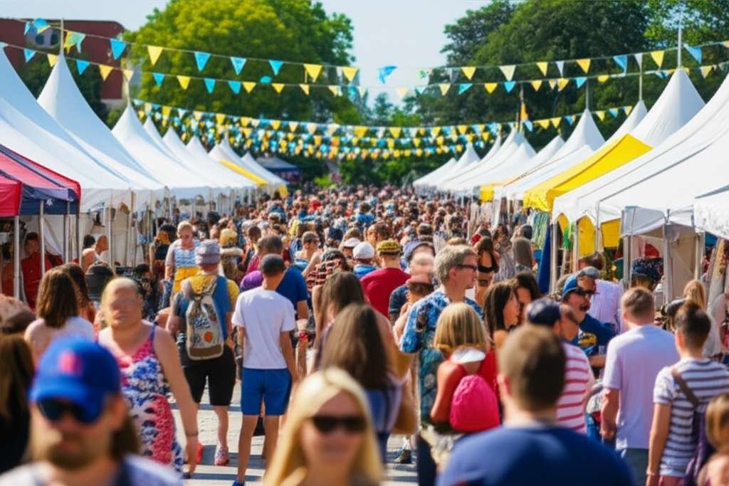 Generate a high-quality, relevant image prompt for an article about: 7 Festivals In Ohio: Amazing Su