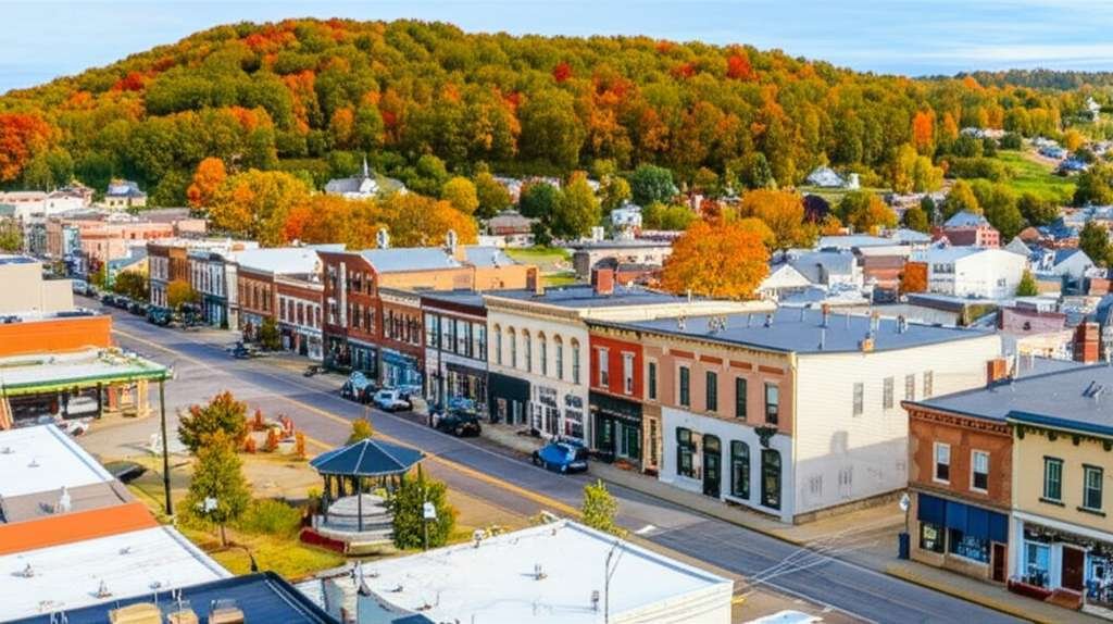 Generate a high-quality, relevant image prompt for an article about: 10 Small Towns In Ohio: Amazing