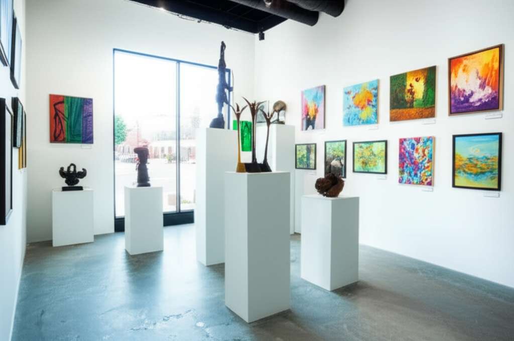 Generate a high-quality, relevant image prompt for an article about: 12 Art Galleries In Ohio: Amazi