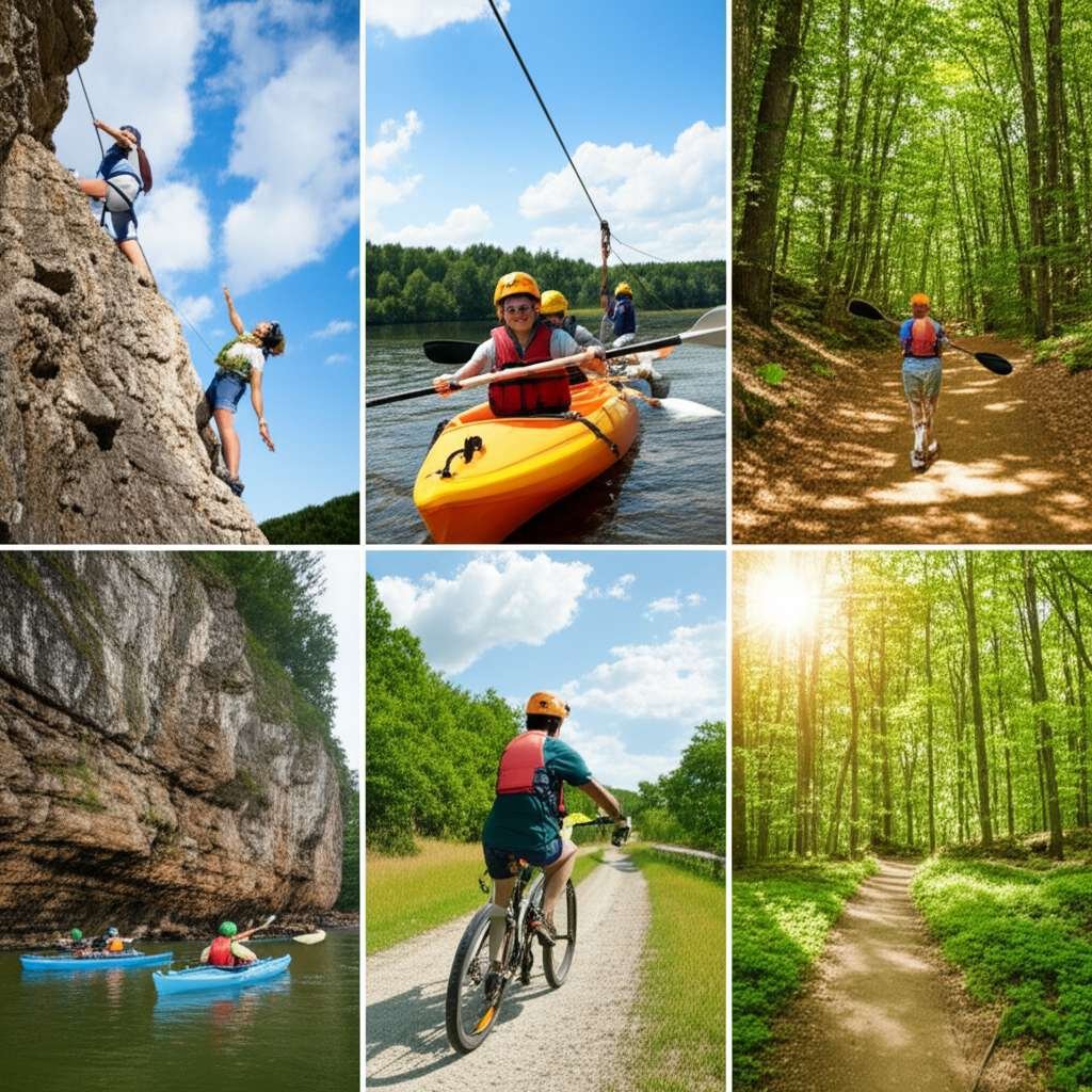 Generate a high-quality, relevant image prompt for an article about: 7 Outdoor Adventures In Ohio: T