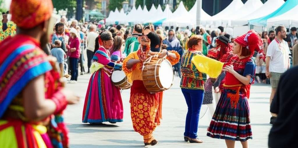 Generate a high-quality, relevant image prompt for an article about: 10 Cultural Festivals in Ohio: