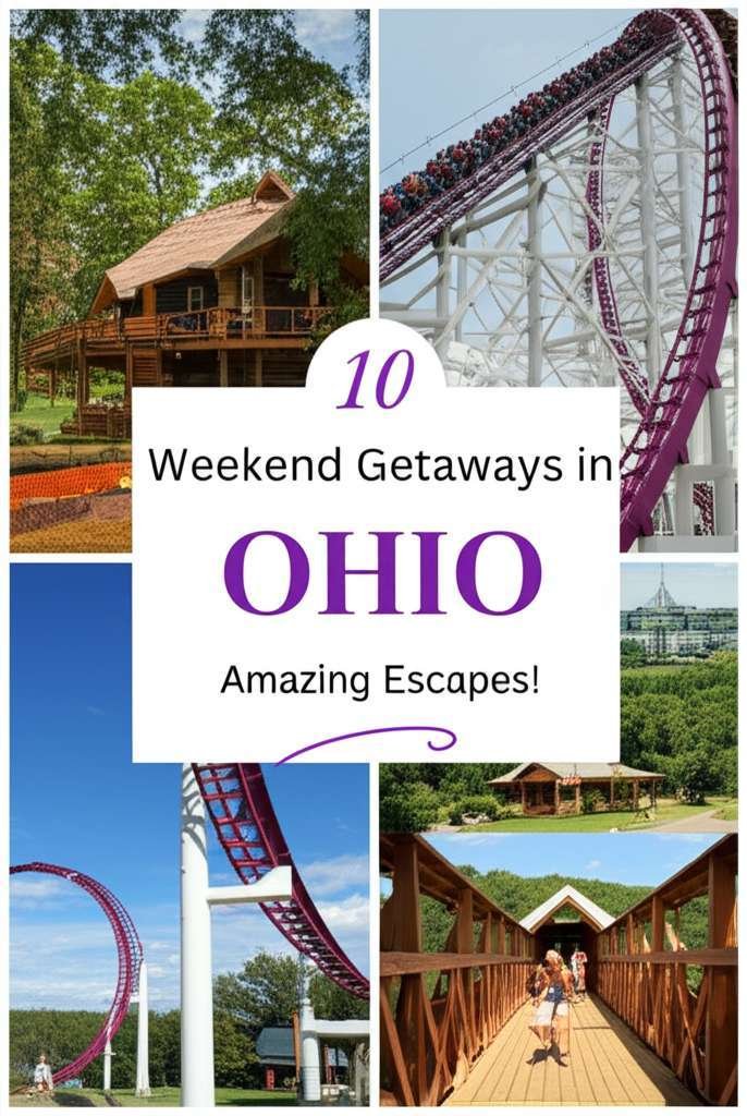 Generate a high-quality, relevant image prompt for an article about: 10 Weekend Getaways in Ohio: Am