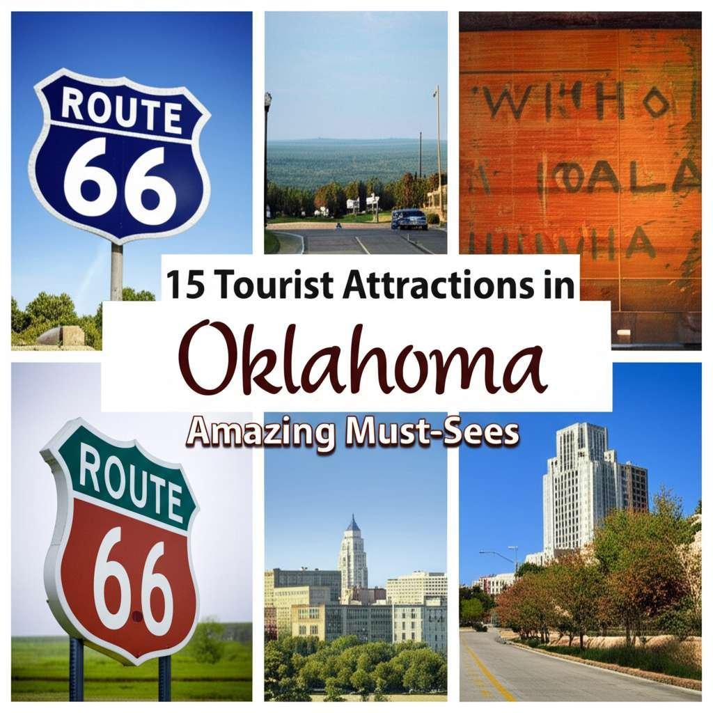 Generate a high-quality, relevant image prompt for an article about: 15 Tourist Attractions in Oklah