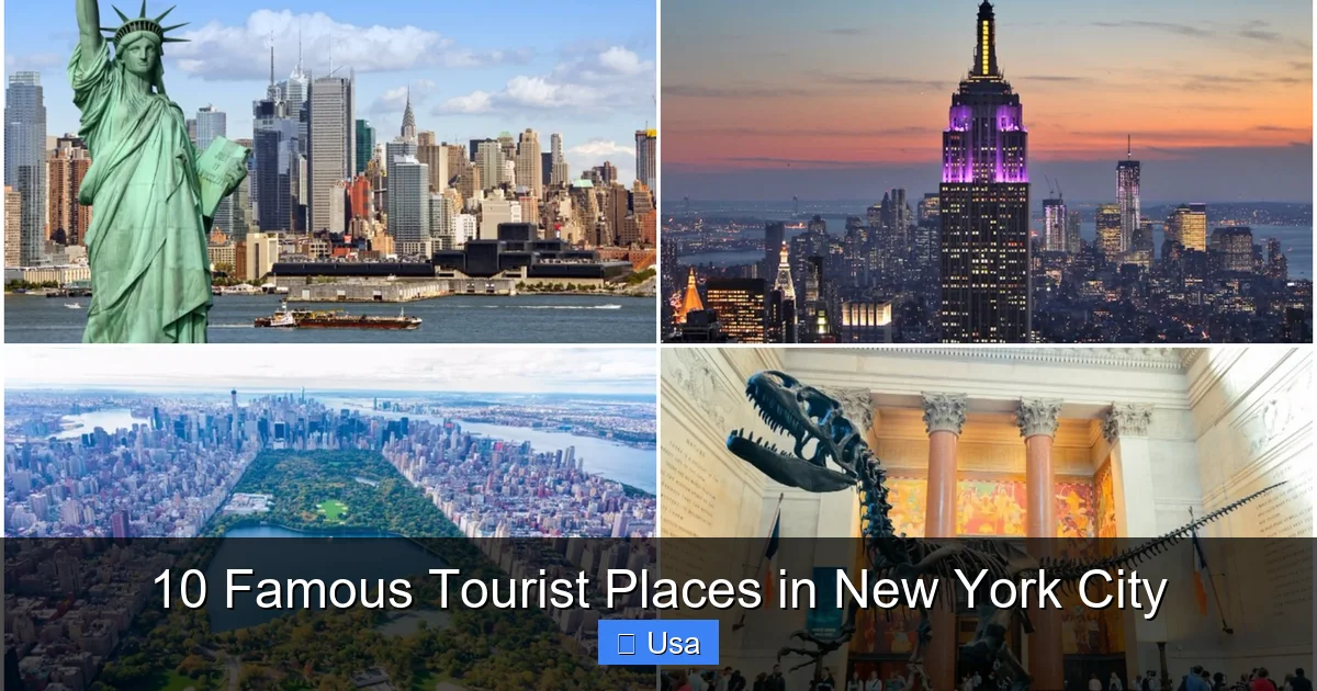 10 Famous Tourist Places in New York City
