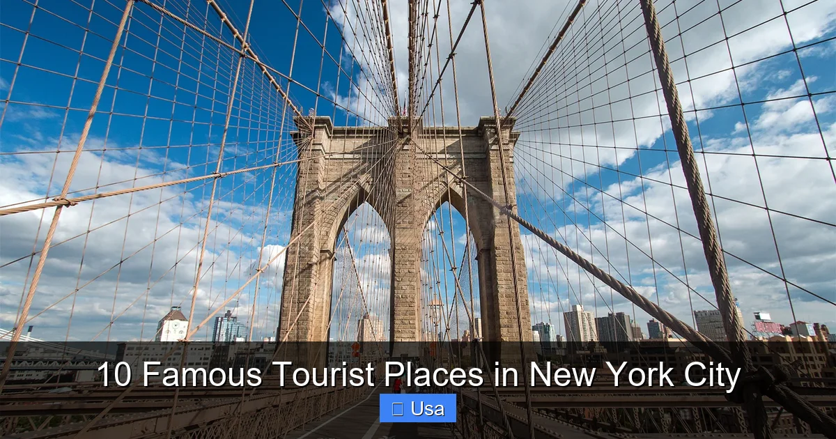 10 Famous Tourist Places in New York City