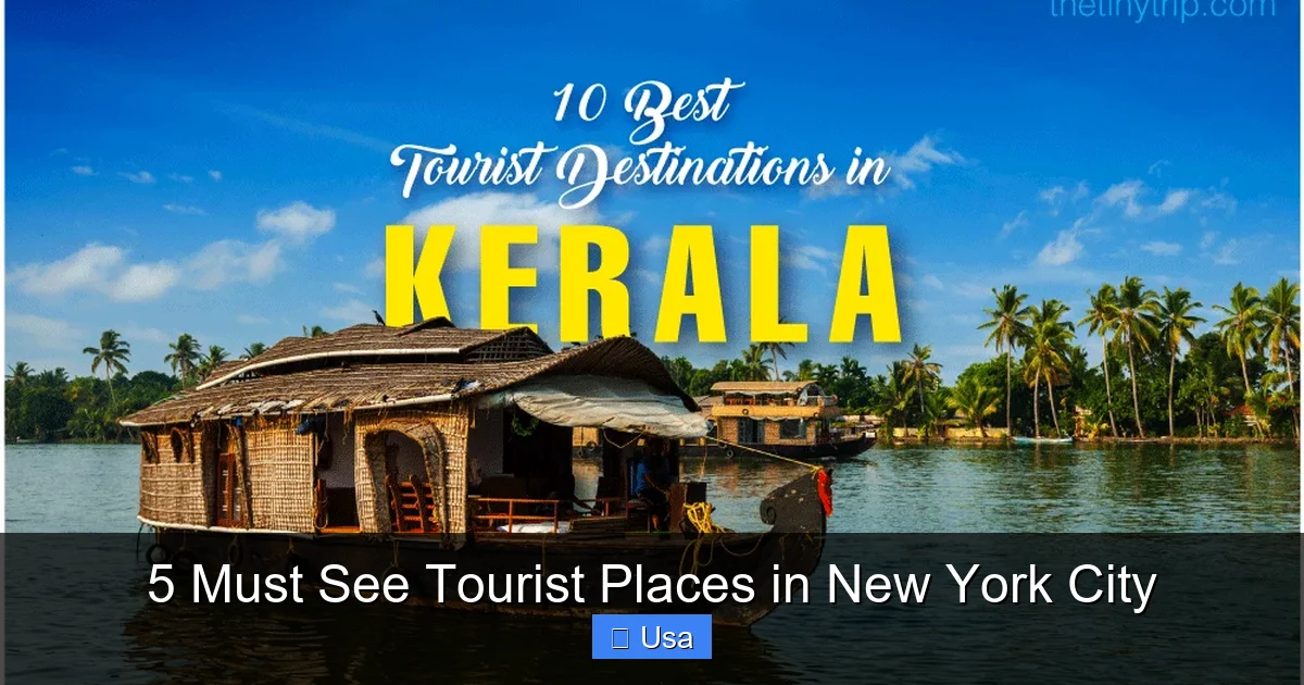 5 Must See Tourist Places in New York City