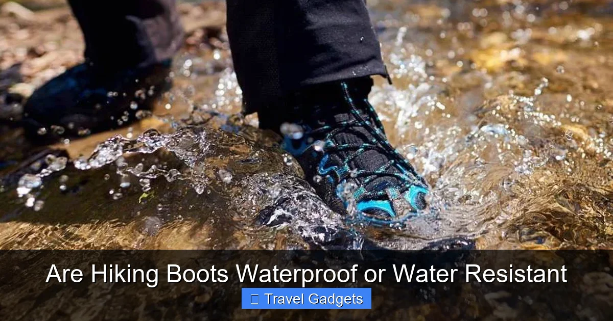 Are Hiking Boots Waterproof or Water Resistant