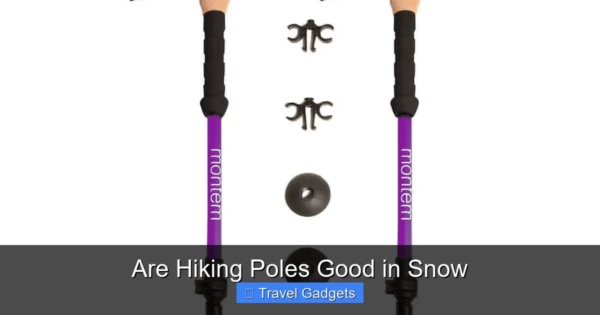 Are Hiking Poles Good in Snow