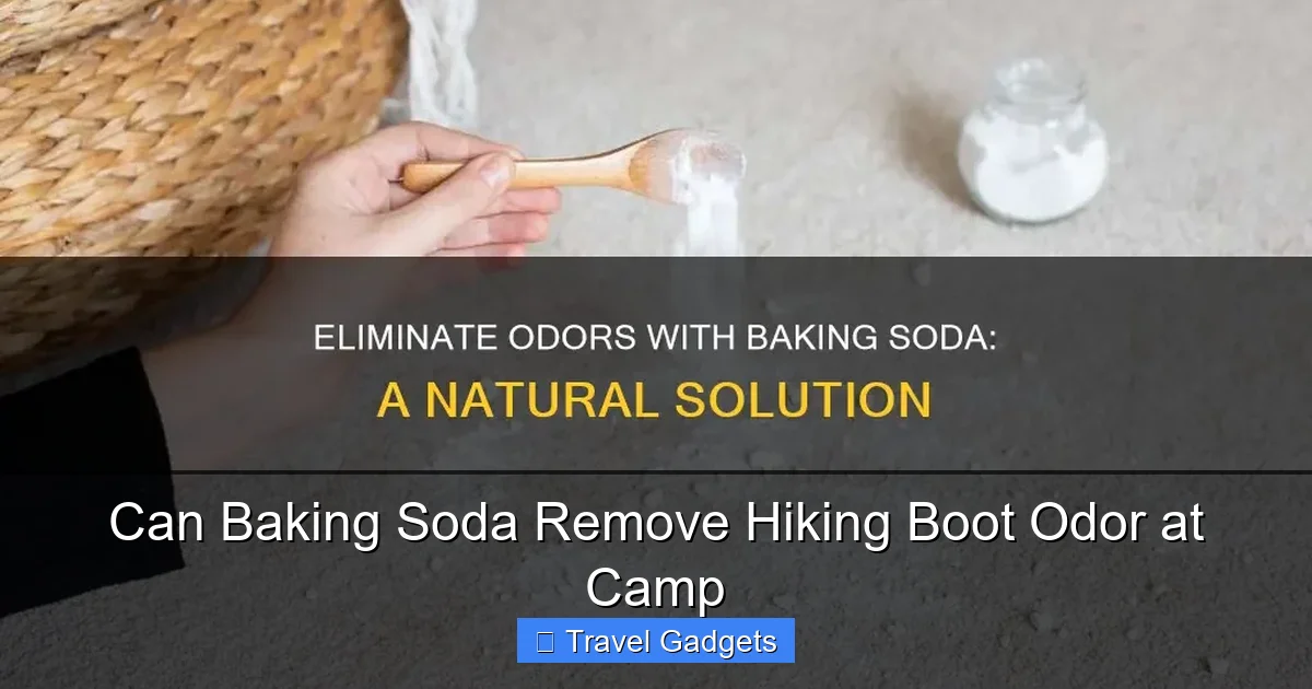 Can Baking Soda Remove Hiking Boot Odor at Camp
