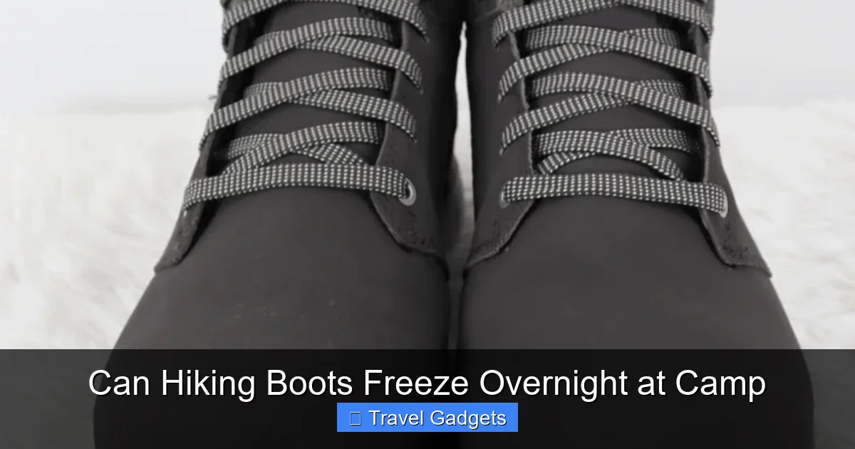 Can Hiking Boots Freeze Overnight at Camp
