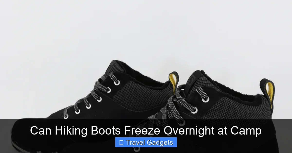 Can Hiking Boots Freeze Overnight at Camp