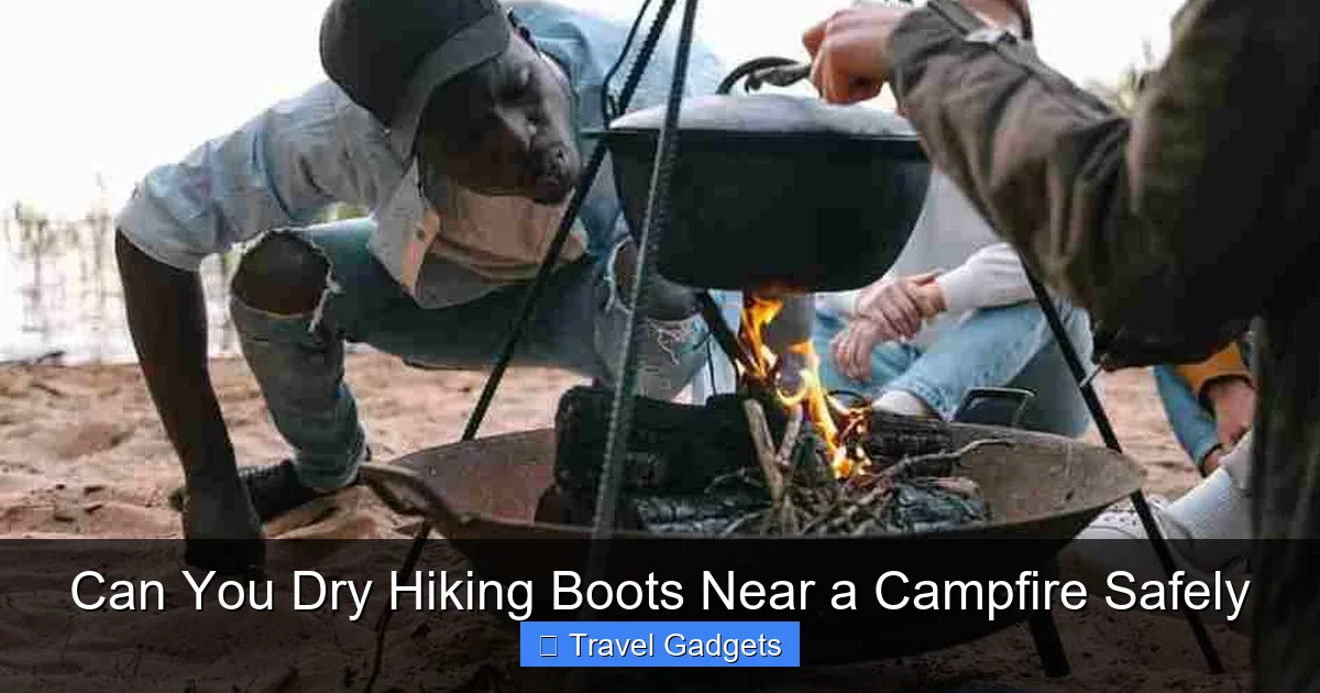 Can You Dry Hiking Boots Near a Campfire Safely