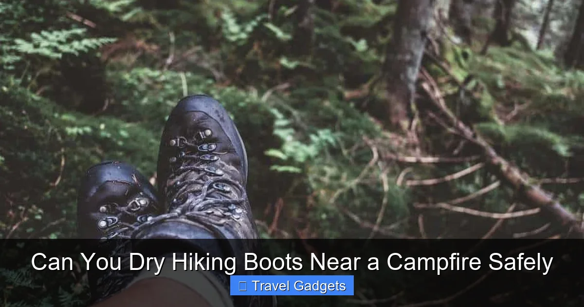Can You Dry Hiking Boots Near a Campfire Safely