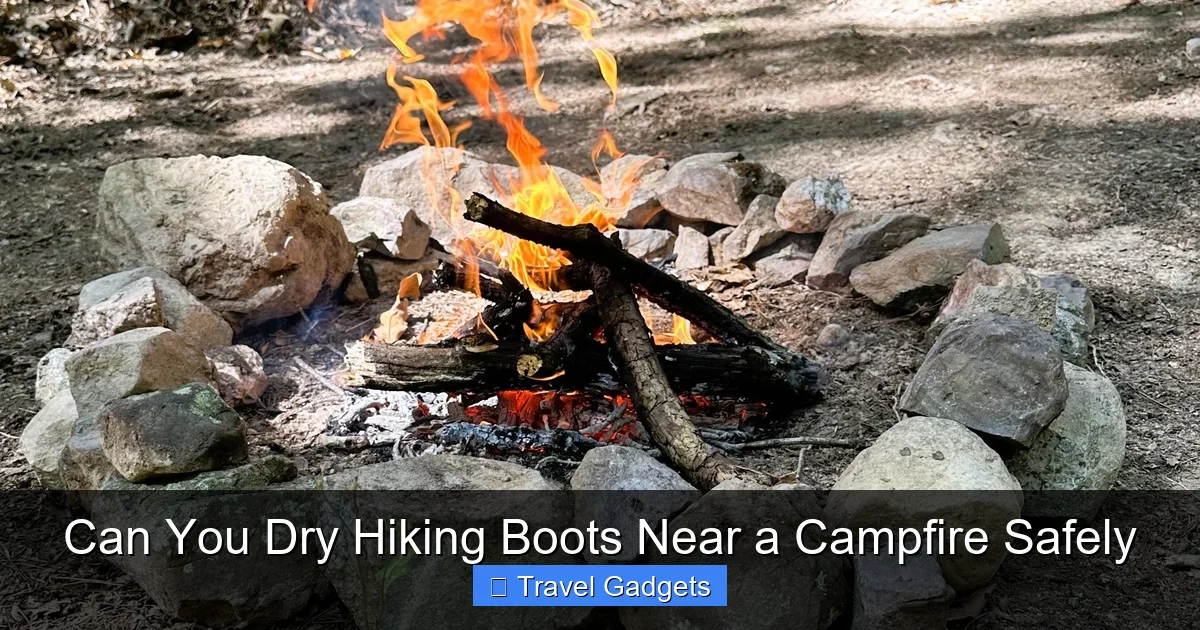 Can You Dry Hiking Boots Near a Campfire Safely