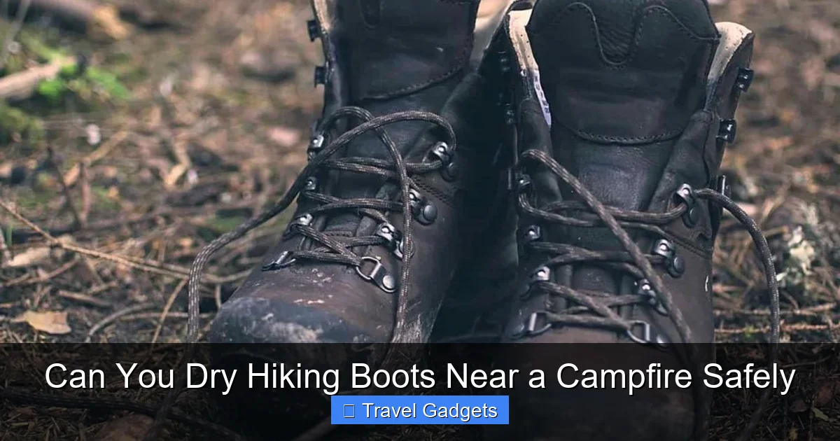 Can You Dry Hiking Boots Near a Campfire Safely