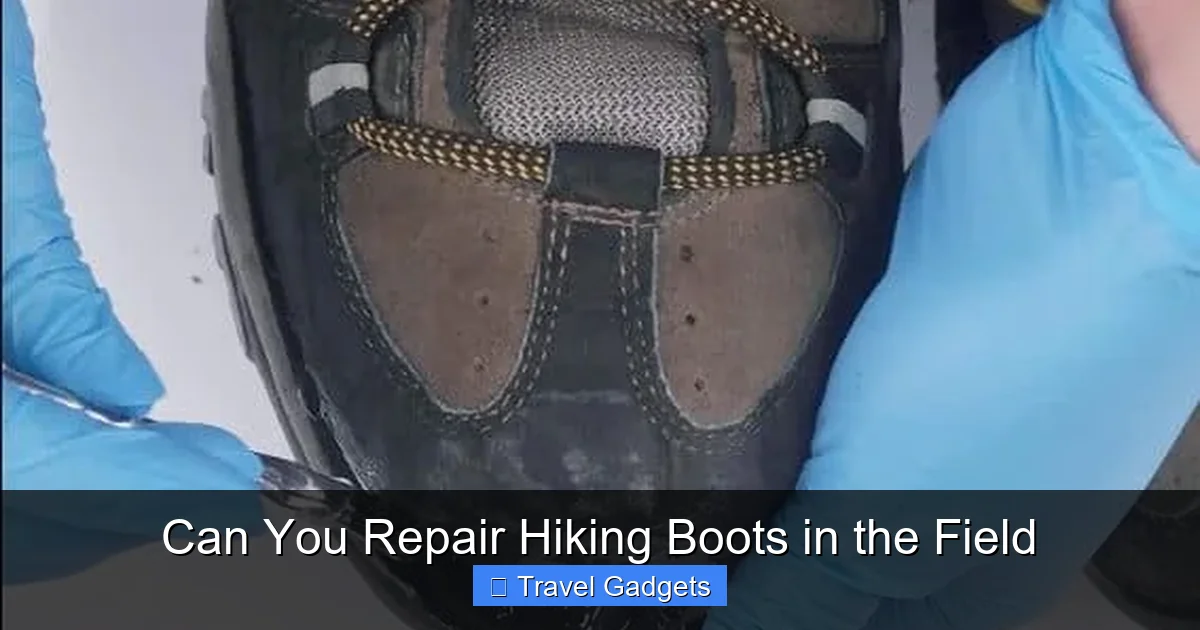 Can You Repair Hiking Boots in the Field