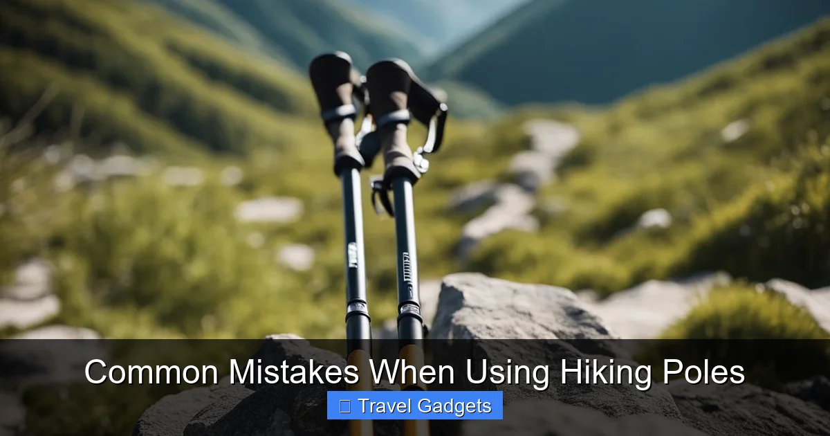 Common Mistakes When Using Hiking Poles