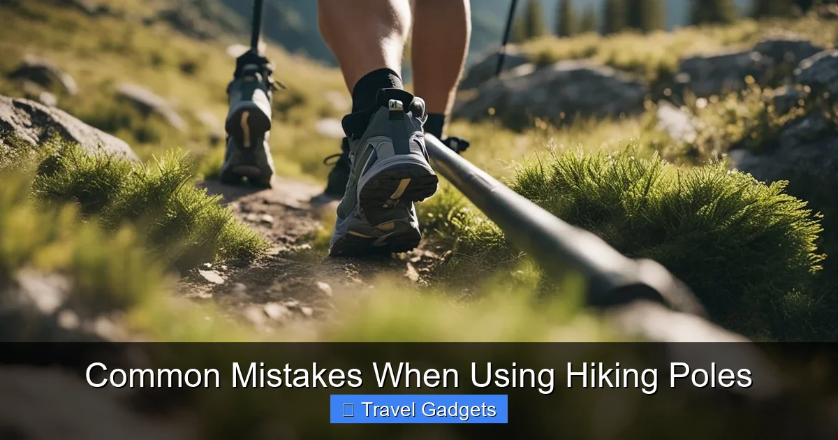 Common Mistakes When Using Hiking Poles