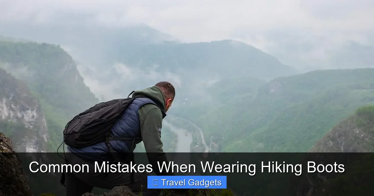 Common Mistakes When Wearing Hiking Boots