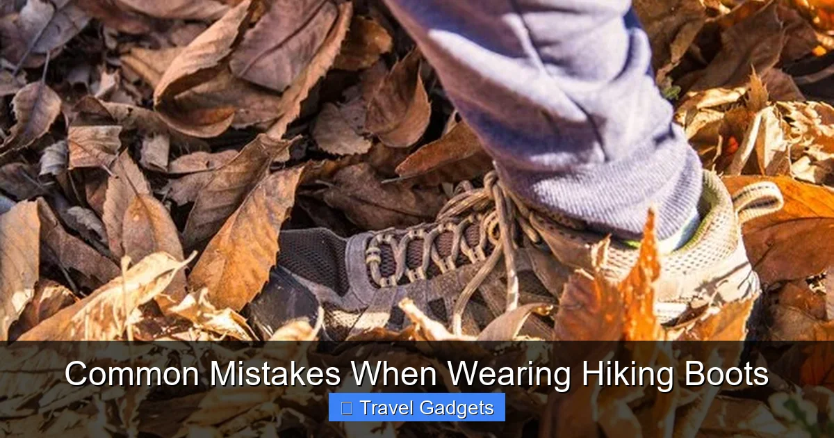 Common Mistakes When Wearing Hiking Boots